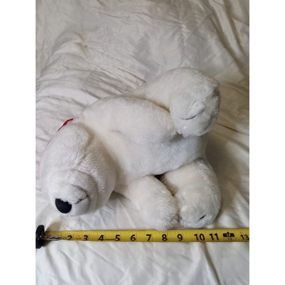 VTG Dakin Coca-Cola COKE POLAR BEAR 6" Plush STUFFED ANIMAL w/ Red Cap 1995 - Picture 7 of 7